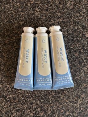 Bath & Body Works Water Hyaluronic Acid Hand Cream Trio - New